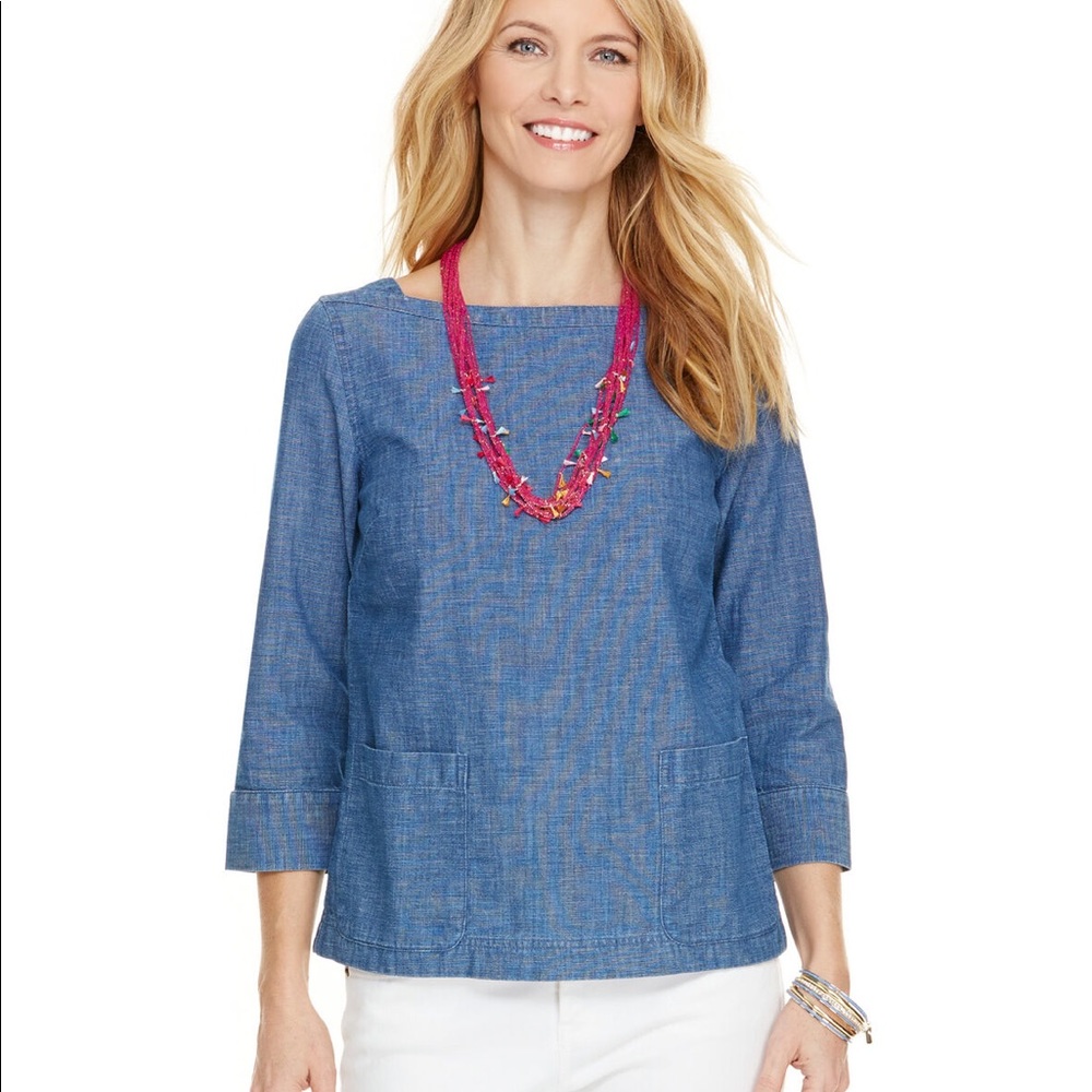 Vineyrd Vines Chambray Pocket Shirt